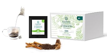 COBA Cafe De Olla Tea Bag, 100% Organic ingredients, Colombian Medium Roast Ground Coffee, Piloncillo unprocessed cane sugar and Ceylon cinnamon. Just add hot water. 10ct Pack of 1 6.4oz