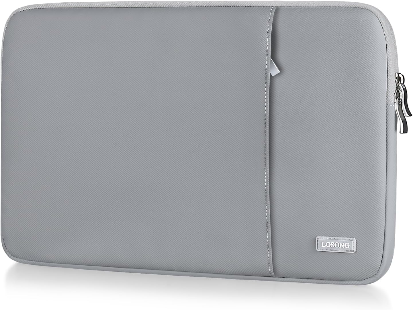 PU Leather Portable Monitor Case 15.6 Inch, Protective Carrying Sleeve for Most 15.6 in Monitors,Water Resistant Portable Computer Laptop Display Bag with Accessory Pocket,Size-15.3"x9.8" Gray