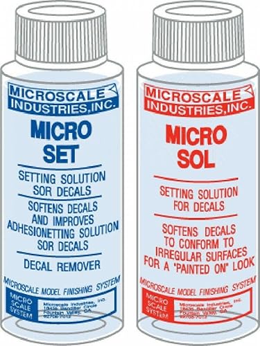 Decal Setting Solution-Micro Scale Micro Sol 102 + Micro Set 101 Package Decal