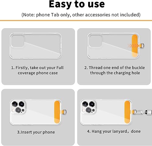 Miniatura 4 de Pestaña de correa de teléfono para iPhone, parche de cordón para teléfono celular, pieza de repuesto de correa de teléfono para todas las fundas de