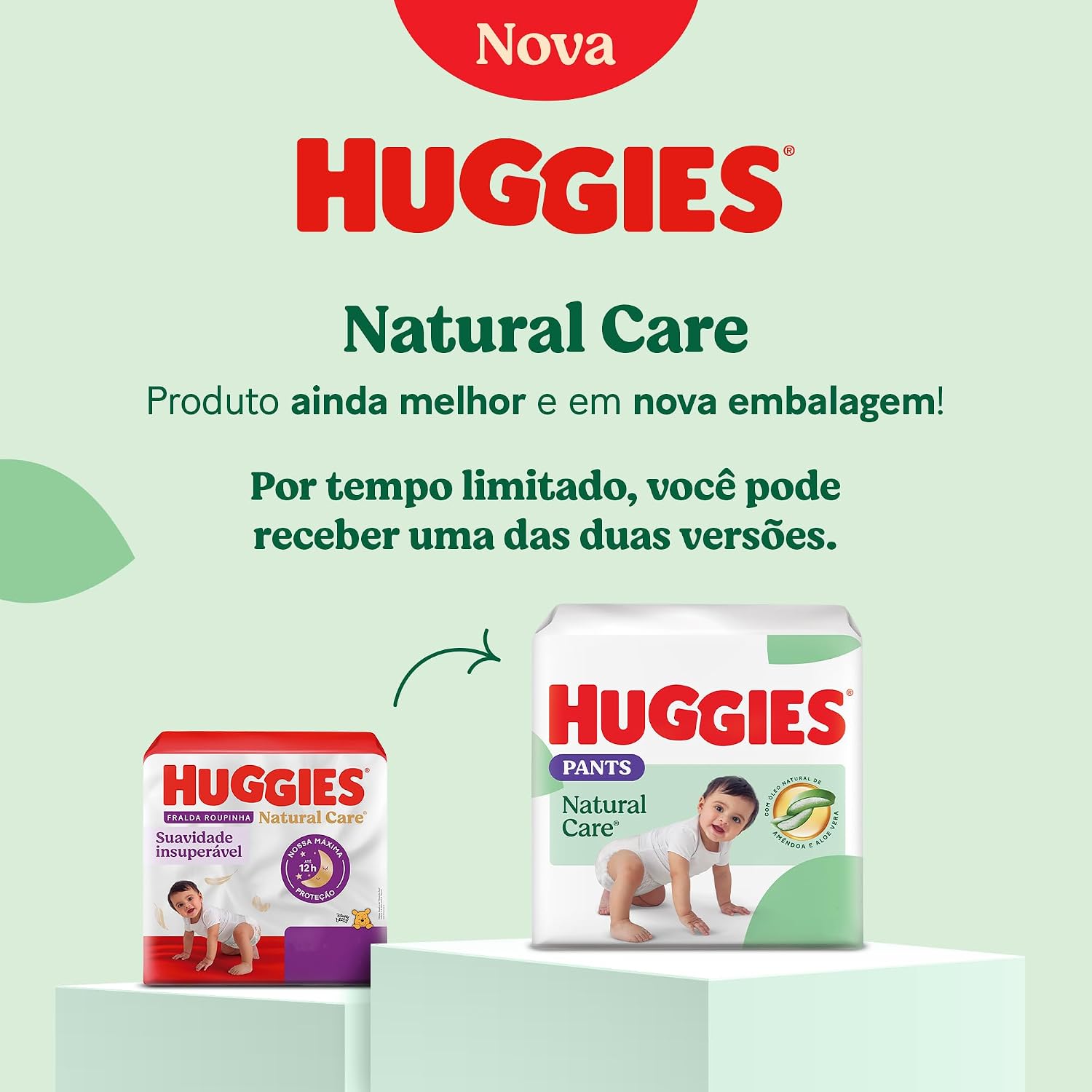 Huggies Fralda Pants Premium Natural Care G - 52 Unidades