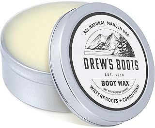 USA Made Boot Wax 7oz Leather Conditioner - All-Natural Leather Balm to Waterproof, Seal, Condition, Polish, Preserve Boots - Premium Boot Care Solution for Long-Lasting Protection