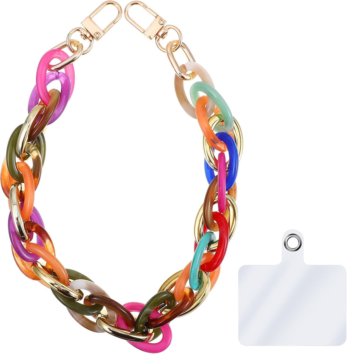 Acrylic Cell Phone Chain Strap for Women – Detachable...