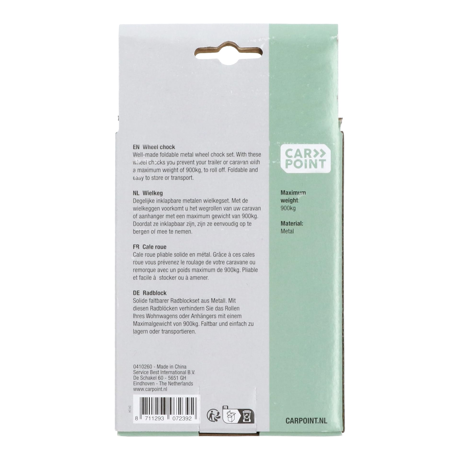 CARPOINT 0410260 Coppia Cuneo Rosso