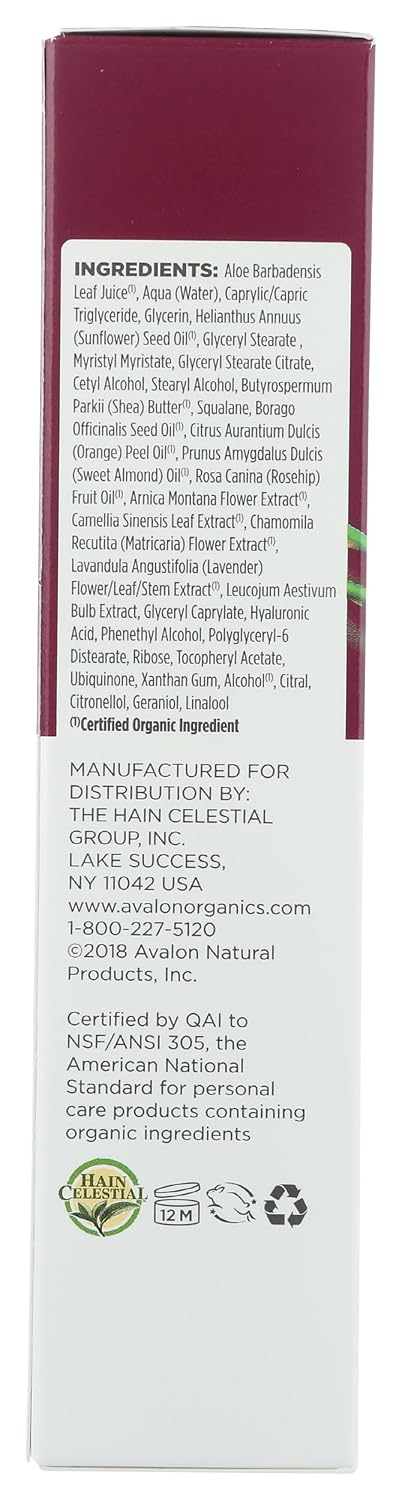 Avalon Organics Night Crème, Wrinkle Therapy, 1.75 Oz