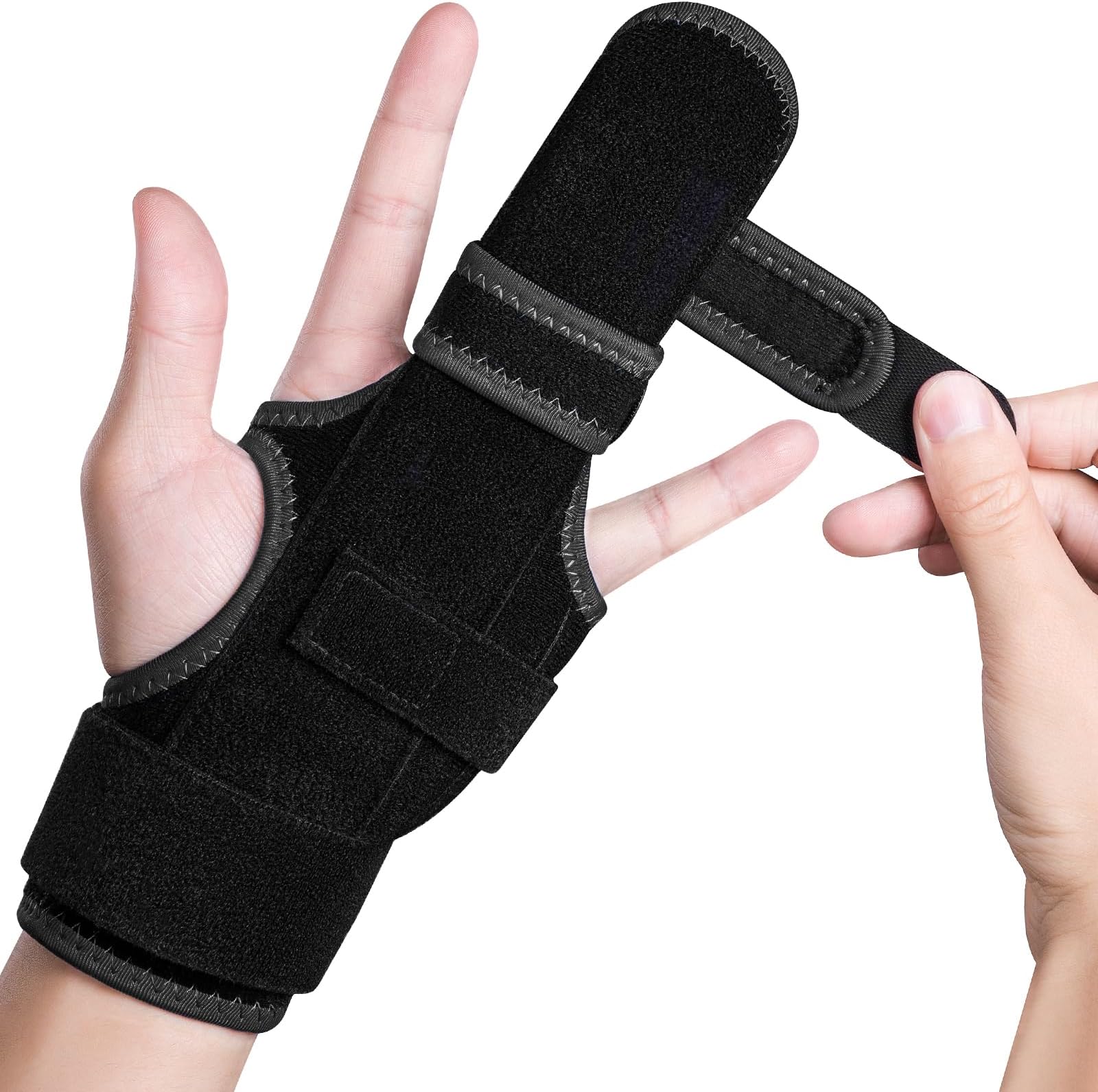 Trigger Finger Splint: Support the Middle, Index, little or Ring Finger, Hand Splint Brace-Treating Hand Fractures, Arthritis, Mallet Finger or Metacarpal Fractures (Left Hand)