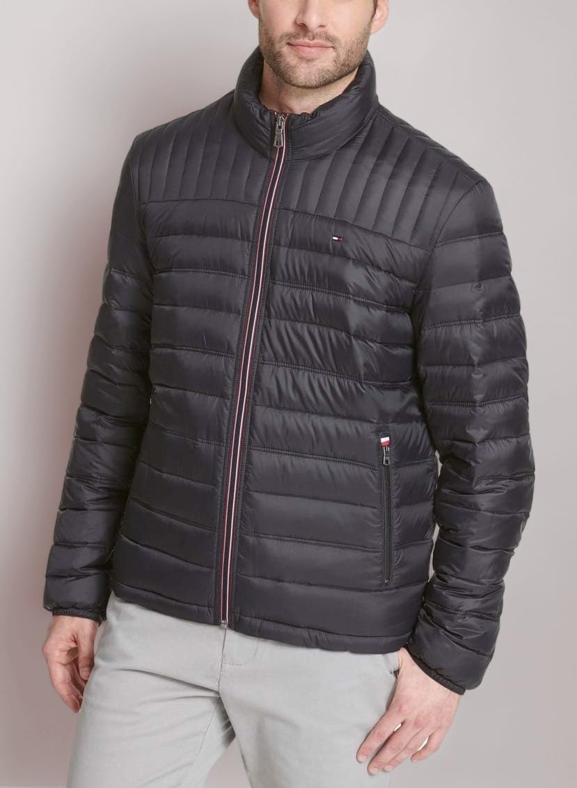 Tommy Hilfiger Men's Performance Faux Memory Bomber Jacket Transitional Jacket