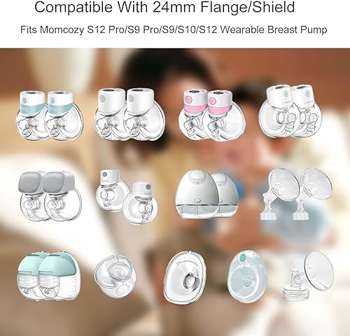 Miniatura 7 de 4 piezas (0.945 in/1.102 in) insertos de brida para sacaleches Elvie, Willow, Lansinoh, Medela, Willow Go, Momcozy Momcozy, Ainsir, Lapoy Momcozy M5