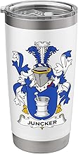 Juncker Coat of Arms - Family Crest Stainless Steel Insulated Tumbler
