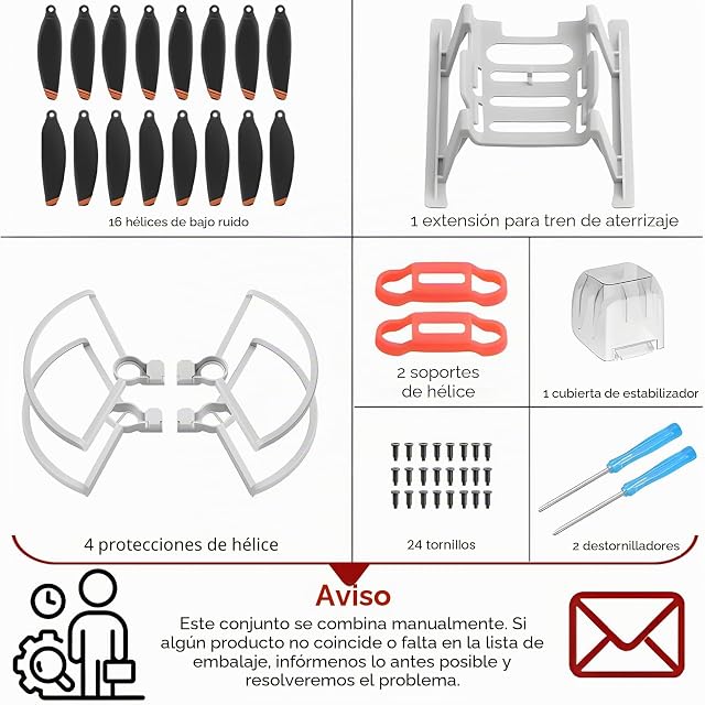 Foto 2 de 8 de Craznick Mini 4K/SE/2 SE hélicescon extensión de pierna de tren de aterrizaje de la guardia de la hélice…