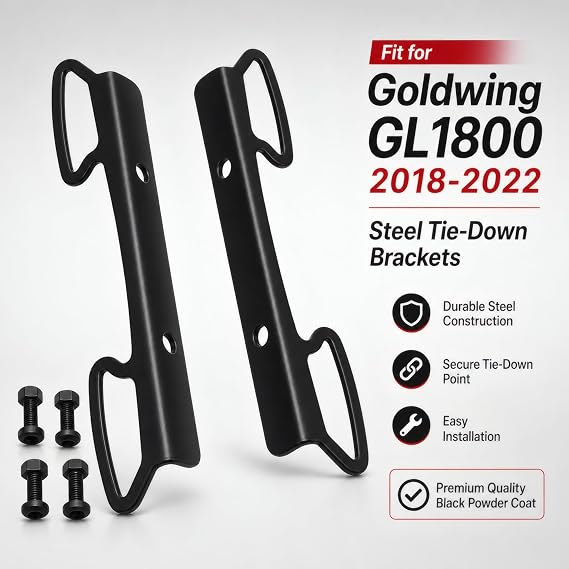 Passenger Seat Handles Tie Downs Bracket Compatible with Honda Goldwing GL1800 2018-2022 2019 2020 2021