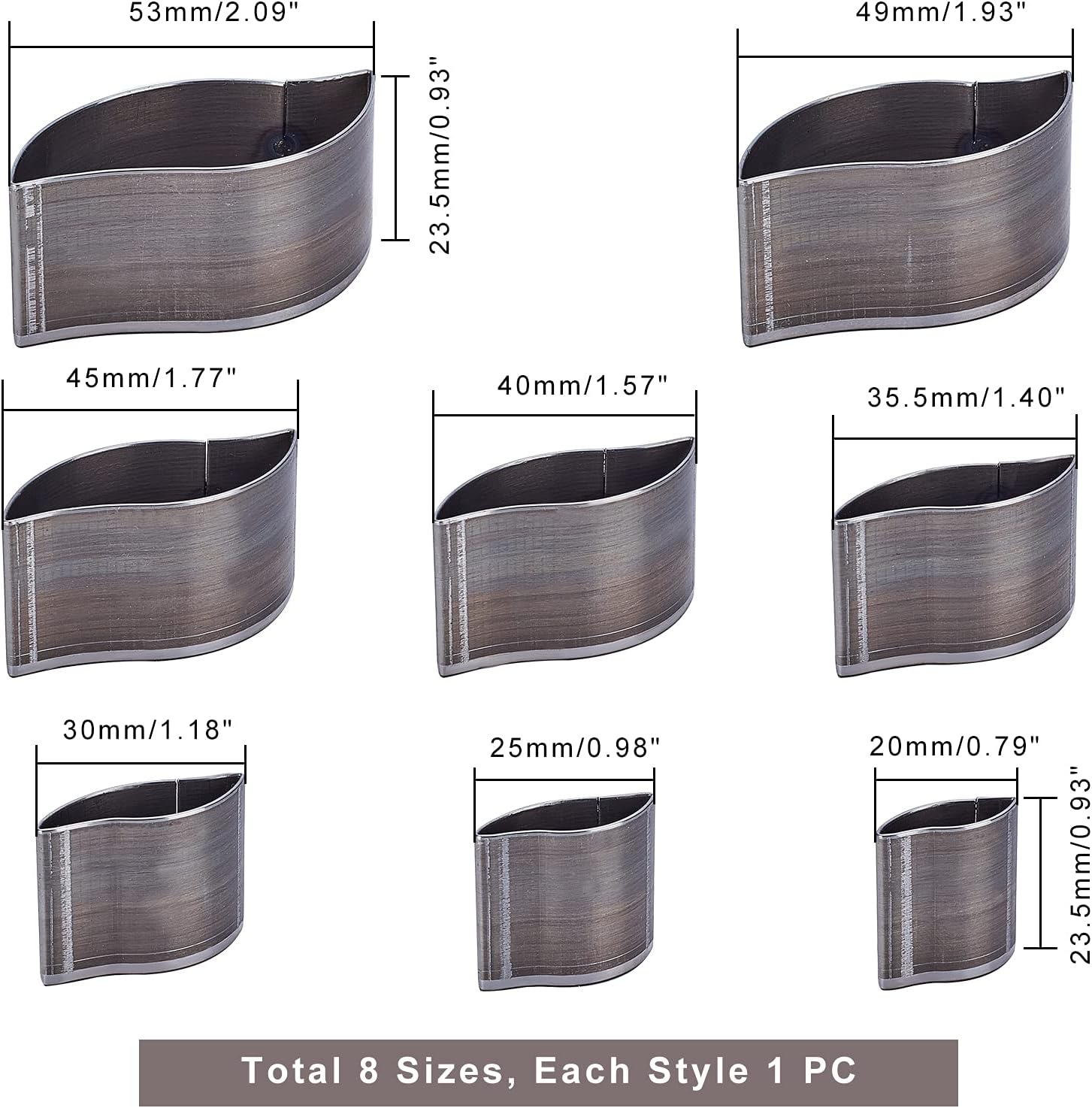 PH PandaHall 8 Size Punching Die Set, Leather Craft Cutter Punch Hole Hollow Drop Wallet Cutter Leather Cutting Mold Belt Puncher Cutting Tools for DIY Leather Craft Leaf Shape : Arts, Crafts & Sewing