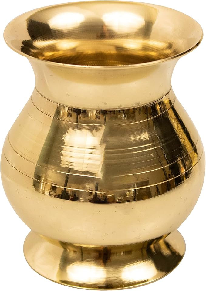 Amazon.com: Putrika Traditional Brass Lota | Kalash |Sombu | Theertha ...