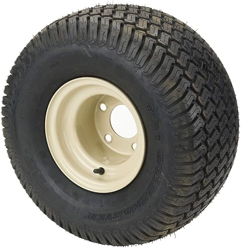 Miniatura 2 de Grasshopper Neumático de césped de 20 x 10-8 con rueda, proporciona un excelente rendimiento general en áreas de corte niveladas, ideal para césped
