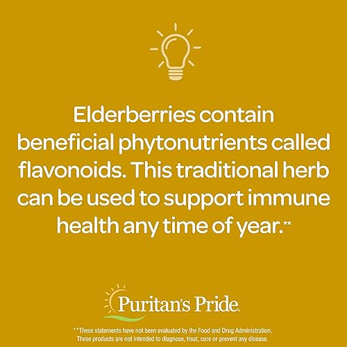 Miniatura 3 de Puritan's Pride Gomitas de saúco con vitamina C, D y zinc, 70 unidades
