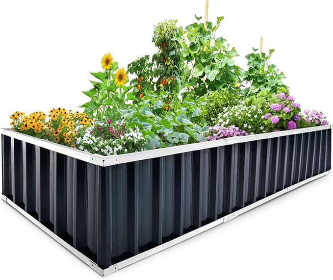 KING BIRD Raised Garden Bed 101" x 36" x 12" 4 Installation Methods for