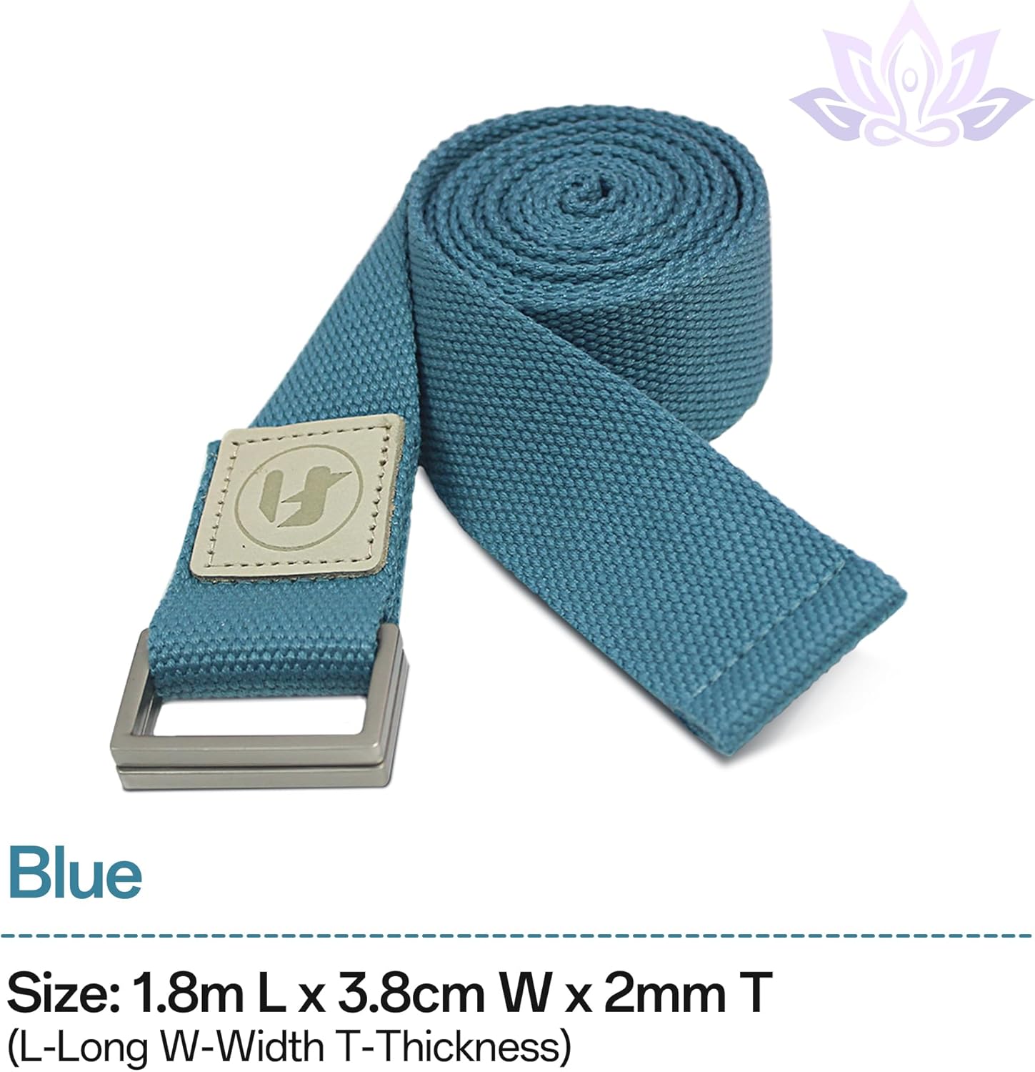 Yoga Straps 1.8M or 2.5M, Durable Cotton Yoga Straps for Stretching, Adjustable Yoga Belt Strap for Yoga, Dance, Gym Workouts