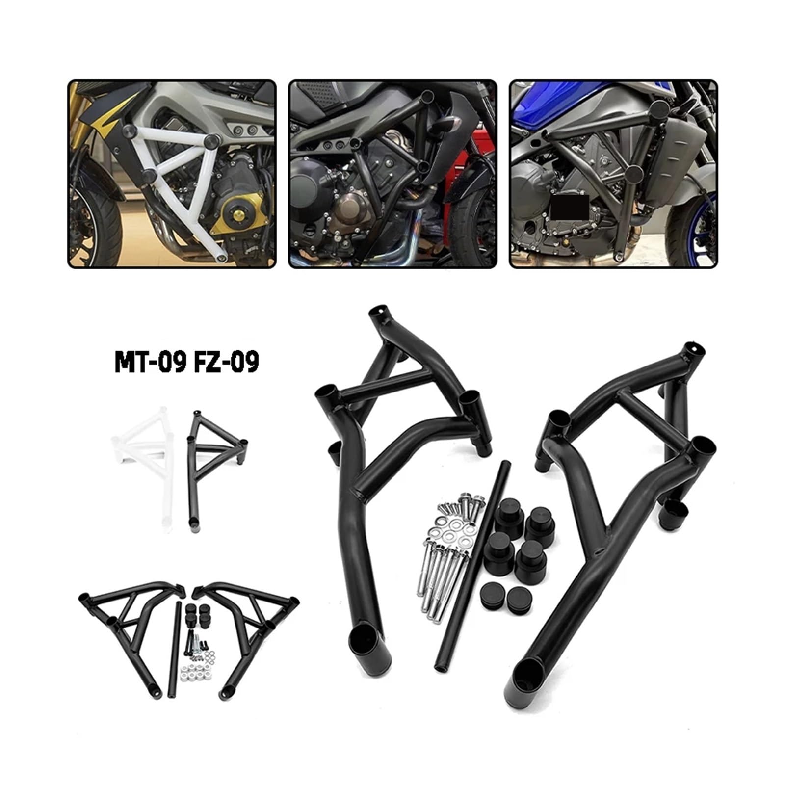 Amazon | MT-09 FZ 2014-2020 2021-2024 クラッシュバーオートバイ 