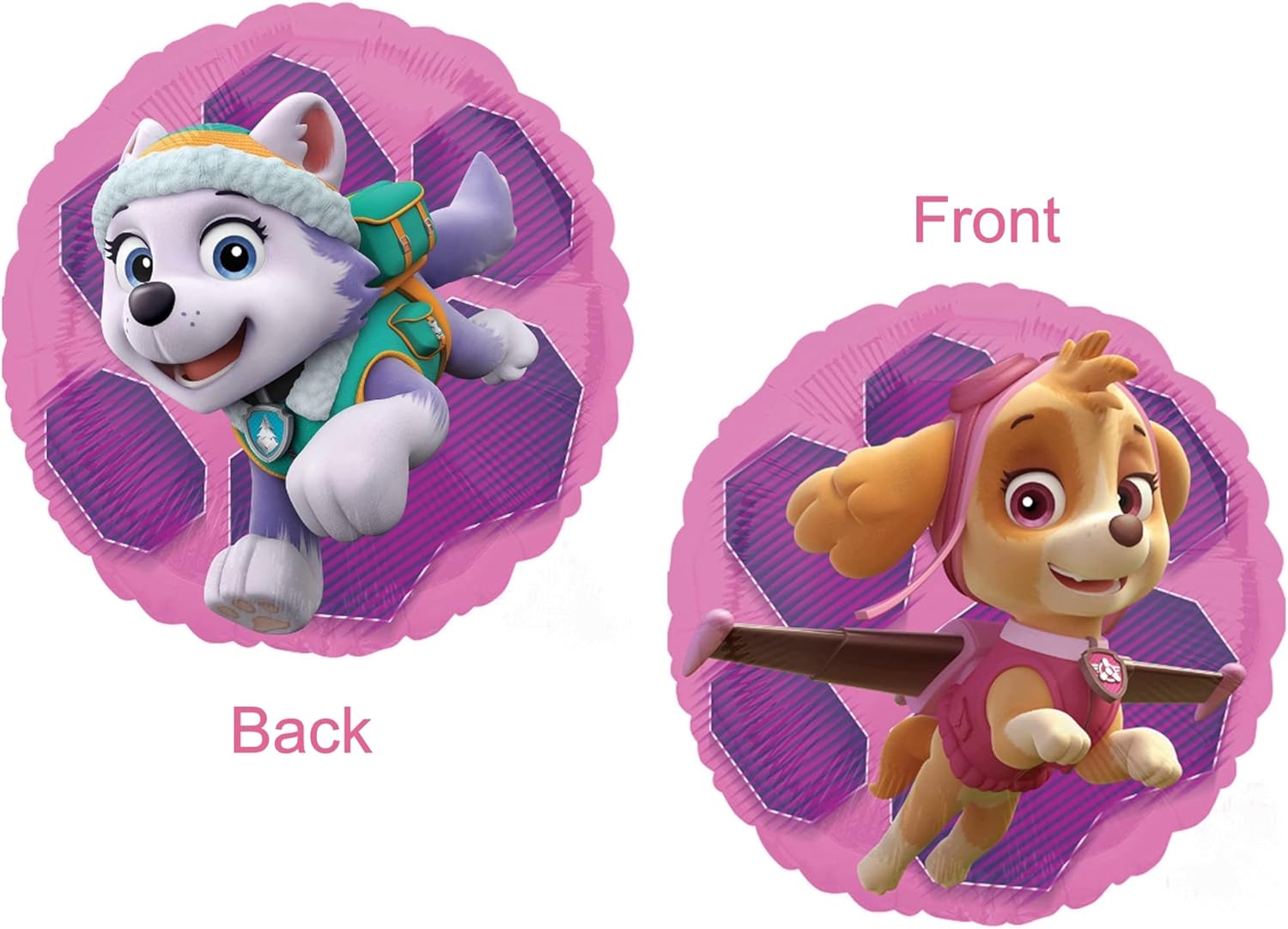 Skye and Everest 4th Birthday Party Supplies Girl Paw Pups on Patrol Balloon Bouquet Decorations 12ct