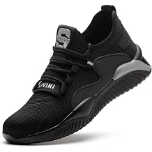 Steel Toe Shoes for Women Work Lightweight Safety Shoes Industrial Construction Sneakers with Reflective Strip