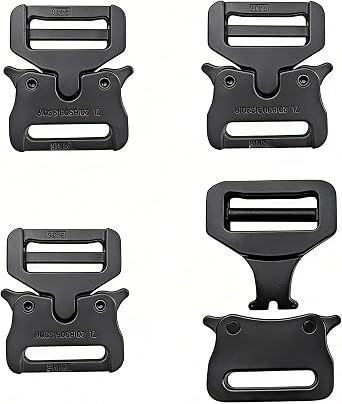 3/4" Paracord Bracelet Buckles,4 Pack Metal Side Quick Release Buckle Replacement for Pet Collar Backpack Keychain Tactical Belt Accessories
