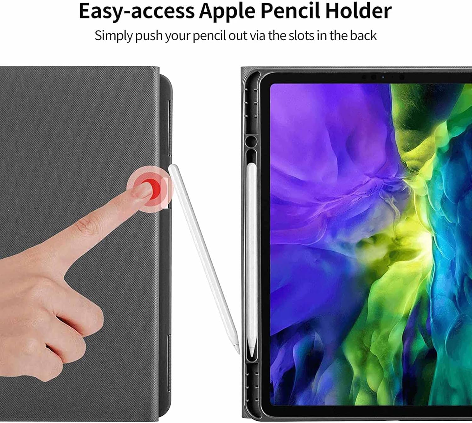 Aircraft Cockpit Lightning Case for iPad Pro 11 Inch Case 2020(2nd Gen) with Pencil Holder