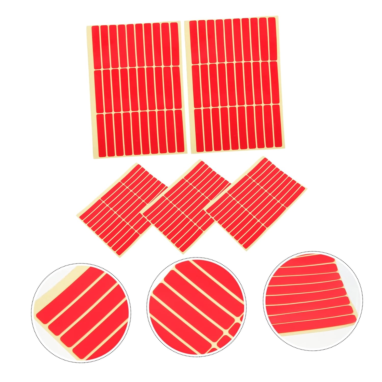 Outanaya 5sheets Double-Sided Nail Display Tape Mounting Adhesive for Nail Art Display Strong Adhesive for Fake Compact and Easy to Use for Art Projects