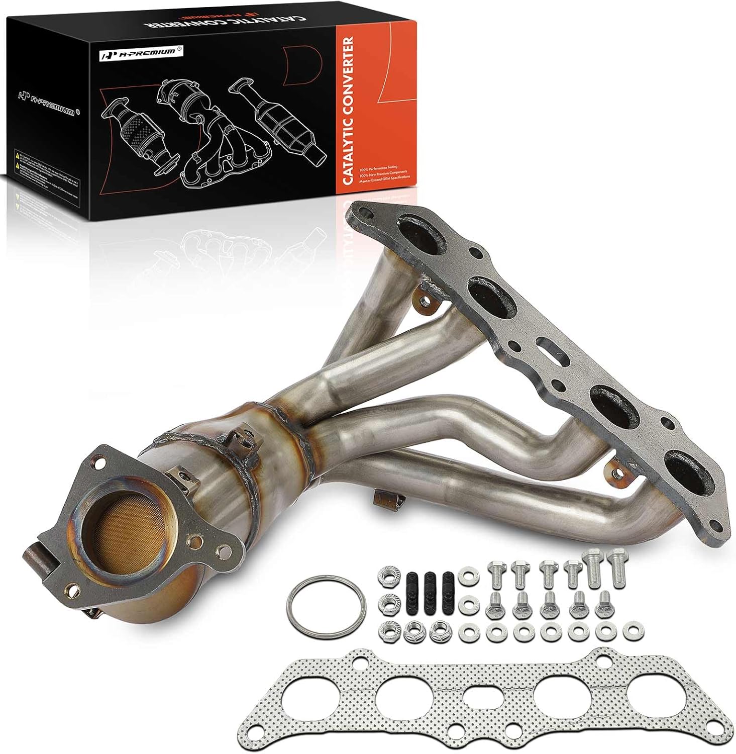 A-Premium Exhaust Manifold Catalytic Converter Kit Direct-Fit Compatible with Toyota Camry 1997-2001, Solara 1999-2001, 2.2L, EPA Compliant, Replace# 2505103010, 2505103020