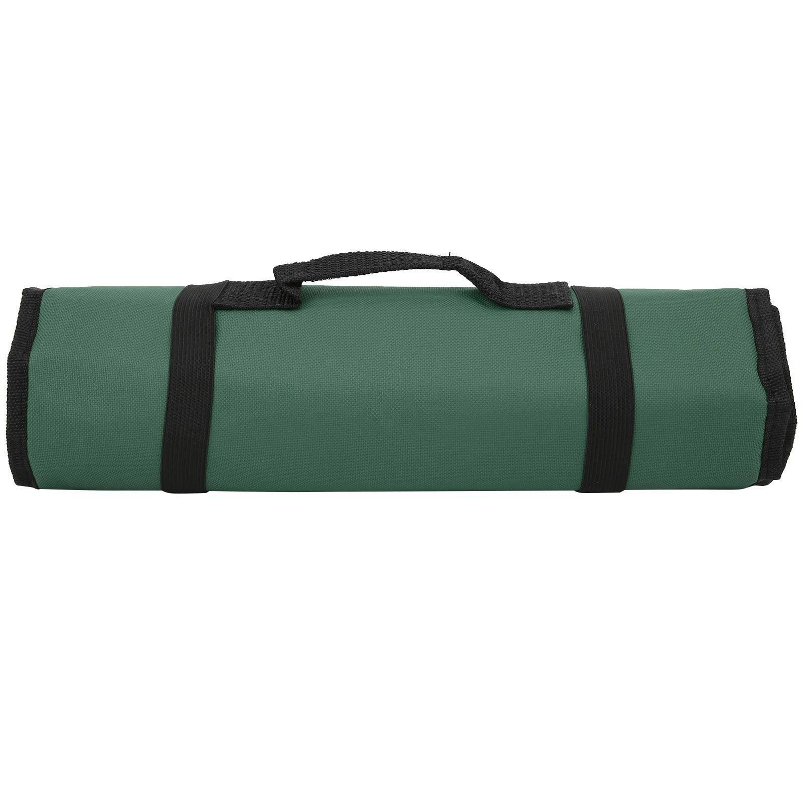 Lairun Green Tool Roll Organizer Bag, Multi Pockets Hand Roll Up Tool Tote, Portable Roll Up Tool Bag Roll Tool Pouch, Foldable Wrench Organizer & Tool Pouch Tool Roll Bag For Tool Storage(Green)