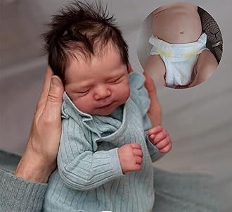 Anano 18 Inch Realistic Reborn Baby Dolls Silicone Full Body Boy Real Life Looking Baby Dolls That Look Real Infant Silicone Baby Doll Waterproof Anatomically Correct