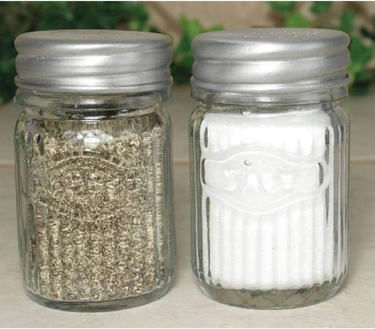 Colonial Tin Works Hoosier Salt and Pepper Shakers (2)