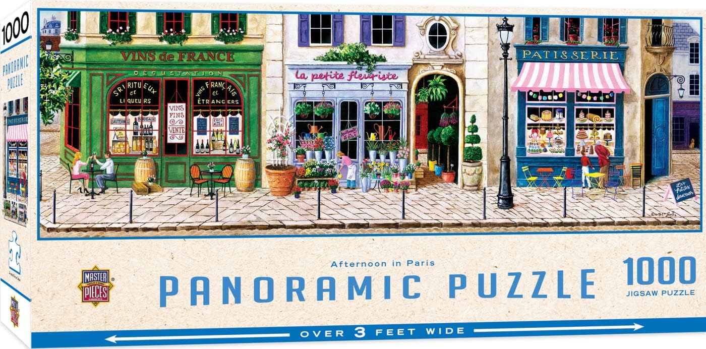 MasterPieces 1000 Piece Jigsaw Puzzle for Adults, Family, Or Youth - Afternoon in Paris - 13"x39"