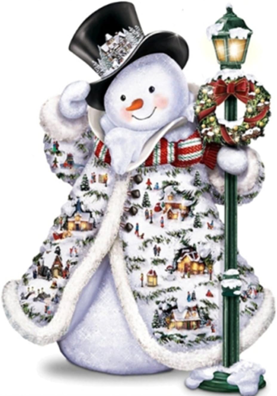 AIRDEA DIY 5D Snowman Diamond Painting Kits for Kids Adults, Full Drill Diamond Painting Round Christmas Diamond Art Kits Xmas Diamond Painting Kits Picture Art for Home Wall Art Decor 11.8*15.7 in