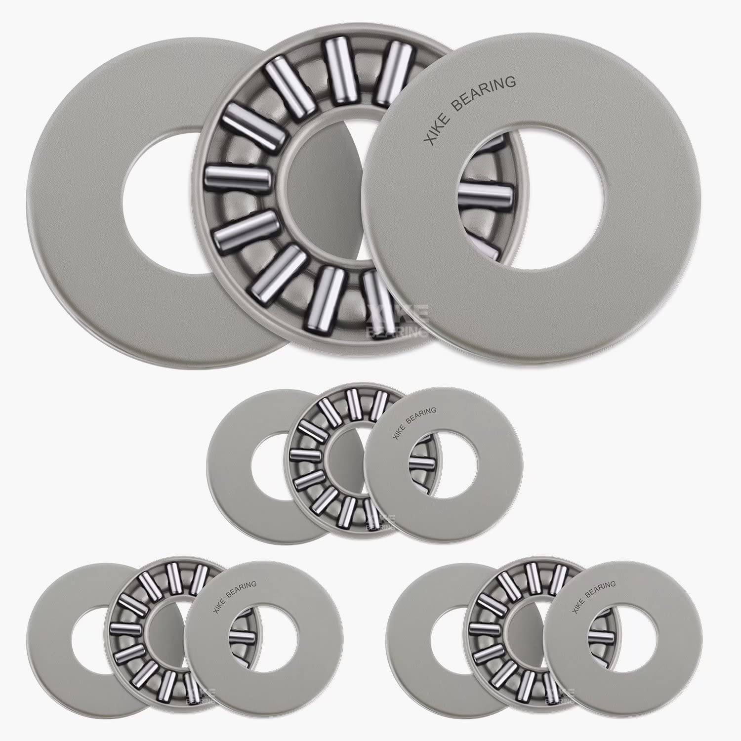 4 Set AXK1226+2AS Bearings 12x26x2+2mm, Needle Roller Thrust Bearings Component and Washers Up and Down.
