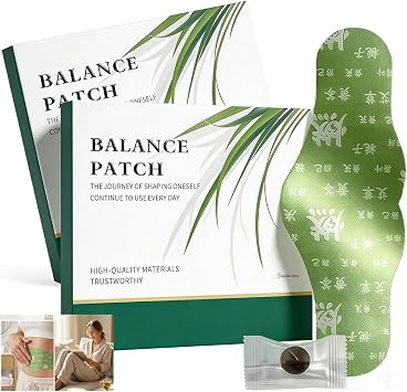 2 Boxes Balance Patch, Japanese Herbal Stomach Patch with Plant-Based Ingredients, Promotes Abdominal Comfort, Non-Irritating & Comfortable Adhesive, Easy Topical Use 10 Patches