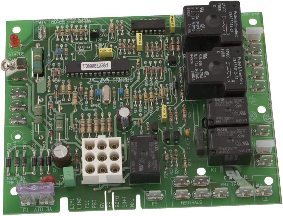 ICM Controls ICM280 Furnace Control Replacement for OEM Models Including Goodman B18099-xx Series Control Boards, Multicolor