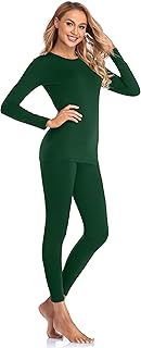 Malist Women's Thermal Underwear Ultra Soft Long Johns Top with Fleece Lined