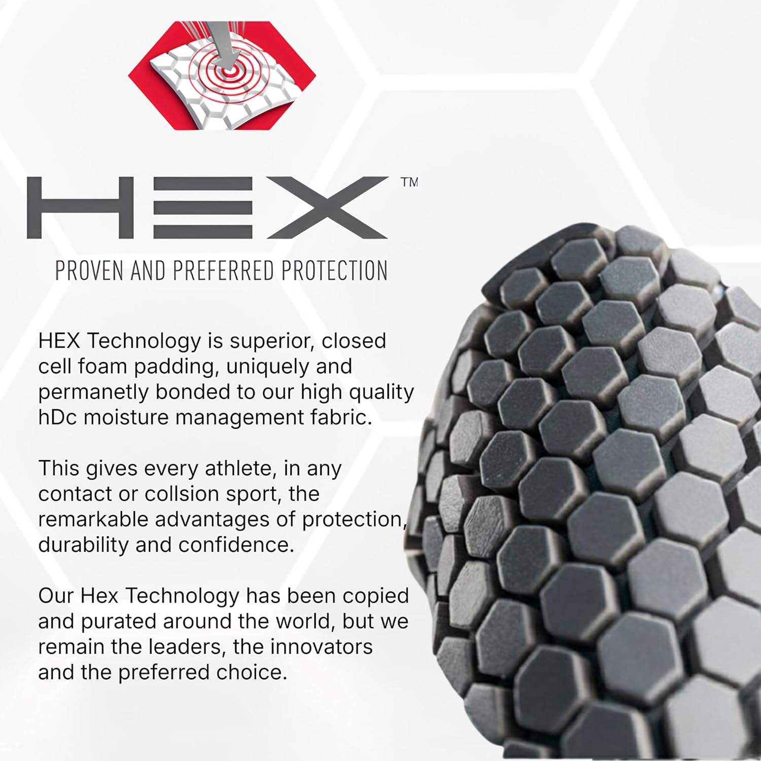 McDavid HEX Chest Protector Shirt Heart Guard Sternum Compression Padded Shirt for Football, Lacrosse, Softball Rugby - Youth