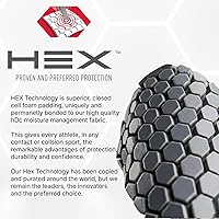 Vista 7 de McDavid HEX Chest Protector Shirt Heart Guard Sternum Compression Padded Shirt for Football, Lacrosse, Softball Rugby - Youth