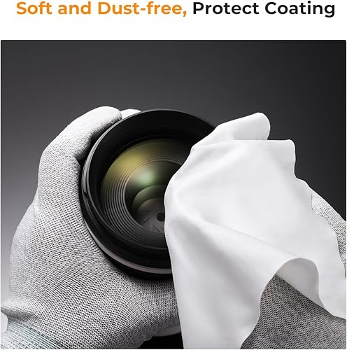 Miniatura 7 de K&F Concept Cubierta de tapa de lente de 1.929 in, cubierta de lente central 4 en 1 + correa antipérdida + kits de paño de limpieza de microfibra