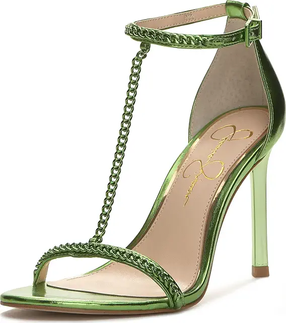 Jessica Simpson Qiven Studded T-Strap High Heel Sandals