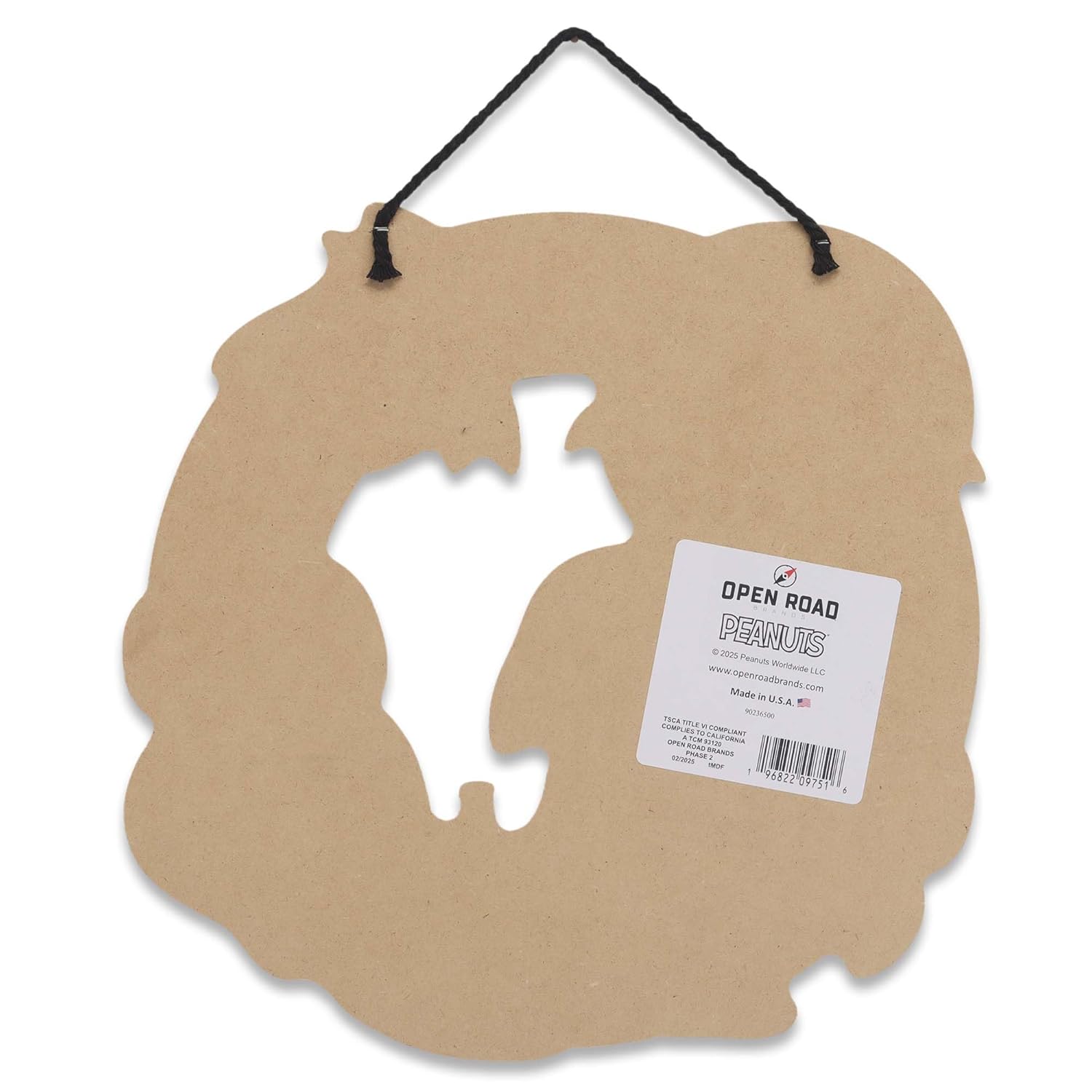 ピーナッツ スヌーピー Come In a Bite Hang Wood Wall Decor - 楽しい吸血鬼 スヌーピー サイン