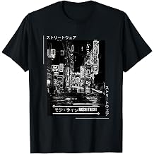 Moshi Taishi Japanese Glitch Tokyo Streetwear Aesthetic Graphic T-Shirt