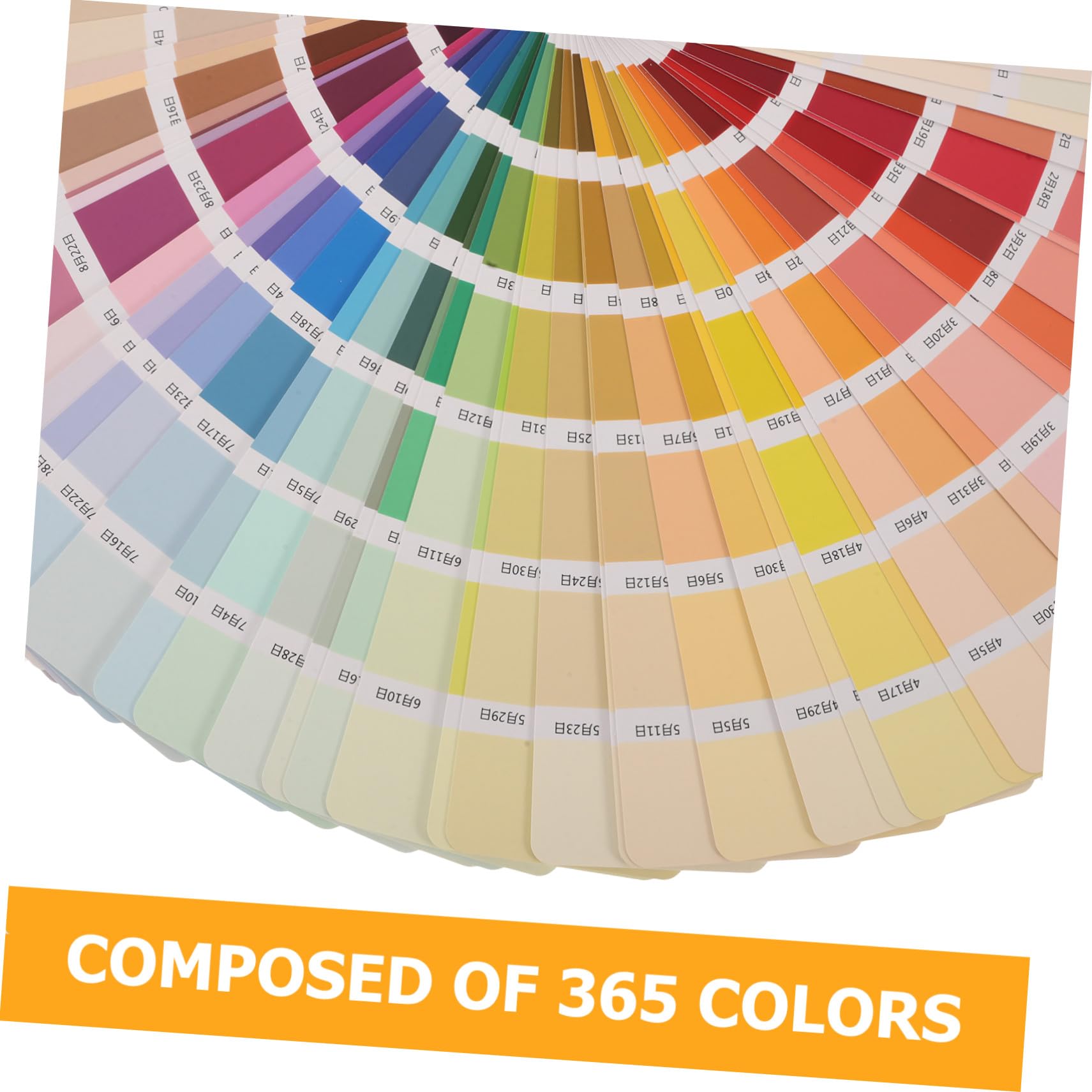 ORFOFE Nuancier de Peinture Portables 365 Couleurs Standard Plastique Papier pour Projets DIY