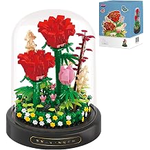 Rose Bouquet Set, Mini Brick, Botanical Collection, Flower Building Blocks, Bonsai Tree Friends Set, Valentine's Day, Anniversary, Birthday Gift, Women, Friends, Adults