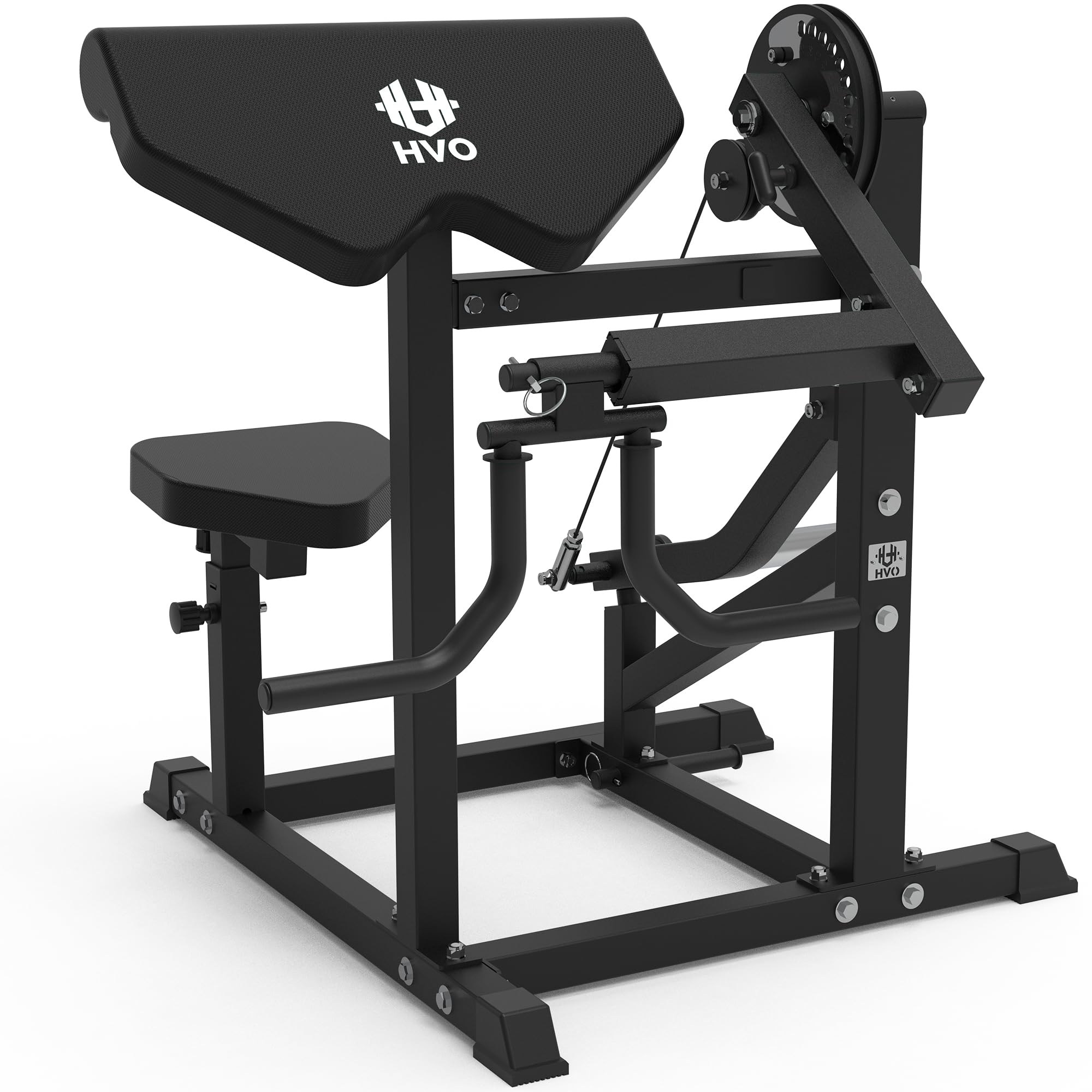 HVO Preacher Curl Machine: 4-in-1 Preacher Curl Bench Bicep Arm Curl