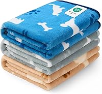 Vista 15 de Luciphia 1 paquete de 3 mantas súper suaves y esponjosas de vellón de primera calidad para mascotas, manta de franela para perro, cachorro, pata