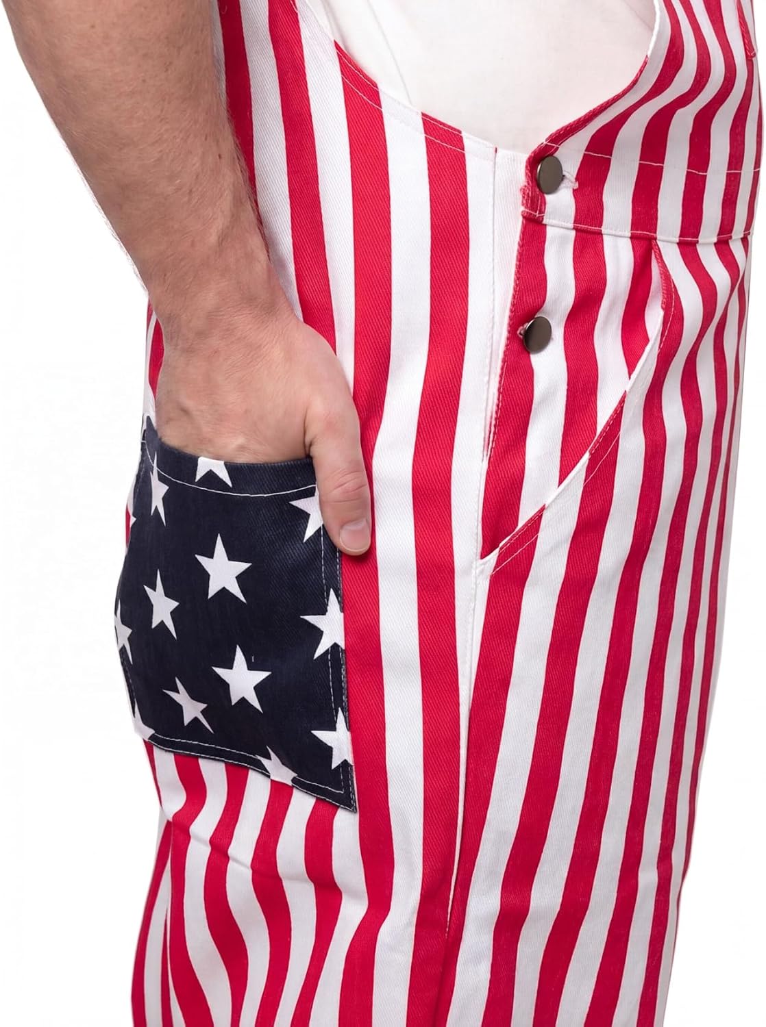 Printed Overalls Romper American Flag Shorts Jumpsuits Festival Bib Overalls for Men