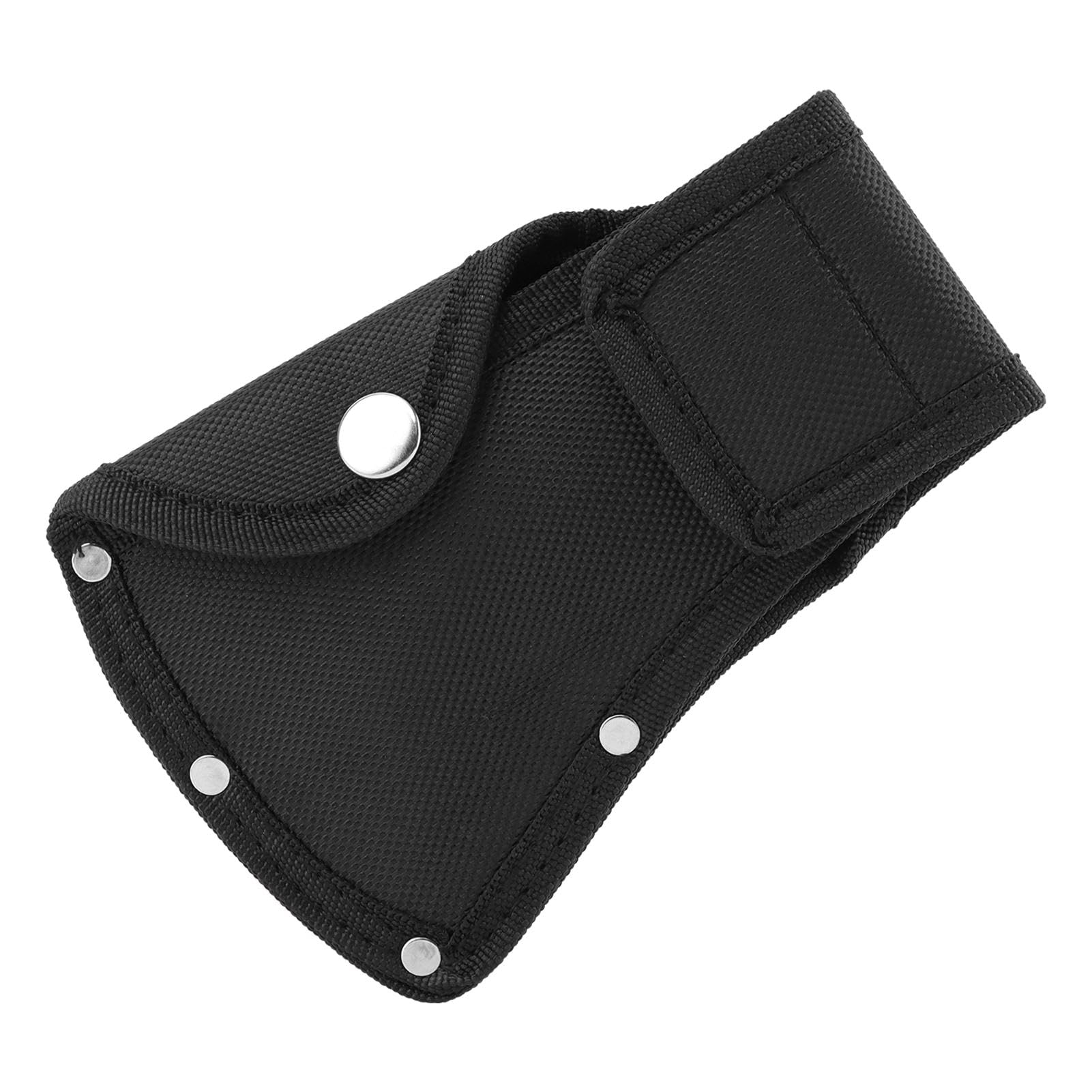 JIANWEI Hatchet Head Sheath Holster, Thickened Axe Head Sheath Holster Resistant Double Snap Hatchet Protector, Double Snap Hatchet Blade Protector for Outdoor Hiking Outdoors Work(Black)