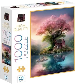 CA Games Pink Tree 1000 Pieces 2.2mm Thickness 48x68cm Professional Hobby Puzzle Puzzle Series